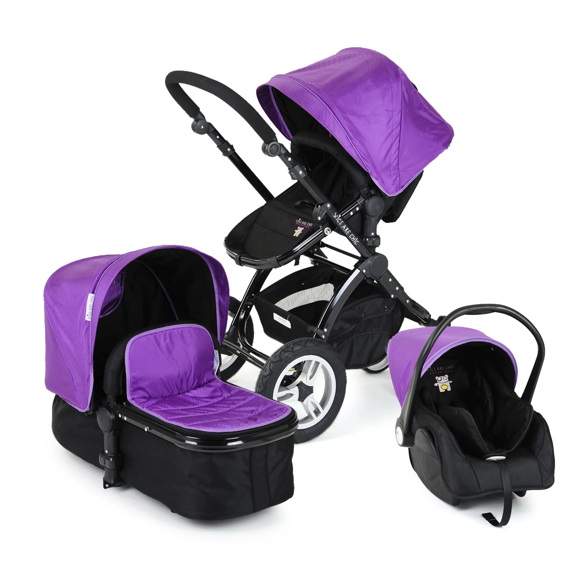 china factory customized pushchair baby pram 3 in 1 portable baby kids jogger with EN1888 certificate