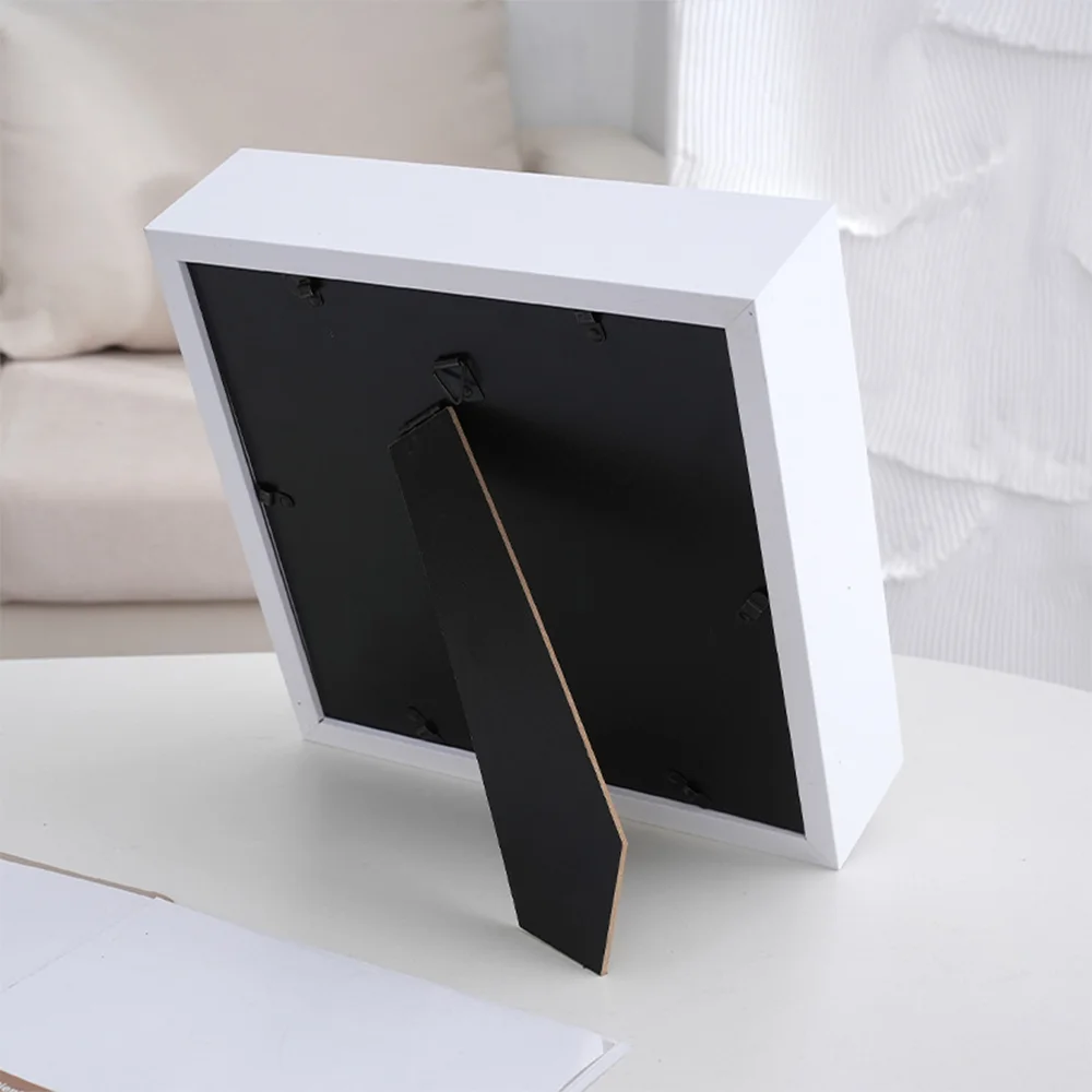 Wholesale wooden shadow box frame toy figurine collection display box