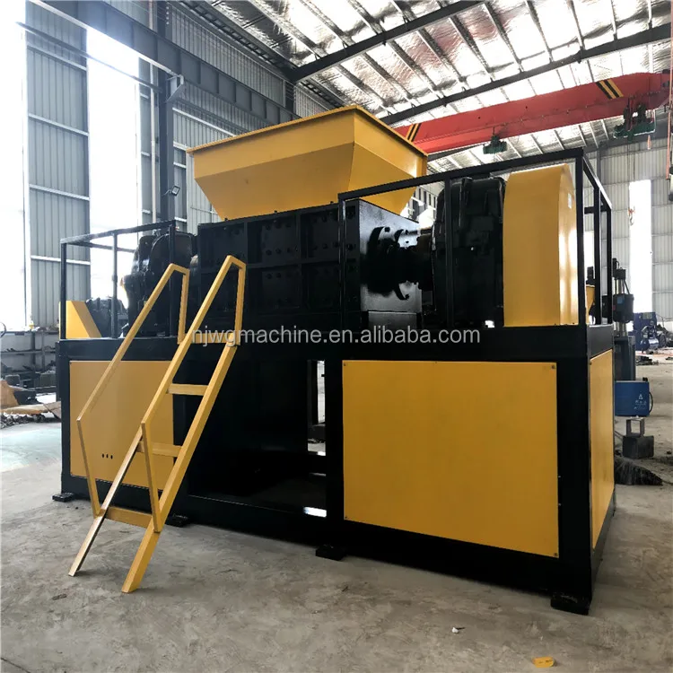 Scrap latex compression plate crusher scrap pipe valve shredder 600 heavy shredder dual power