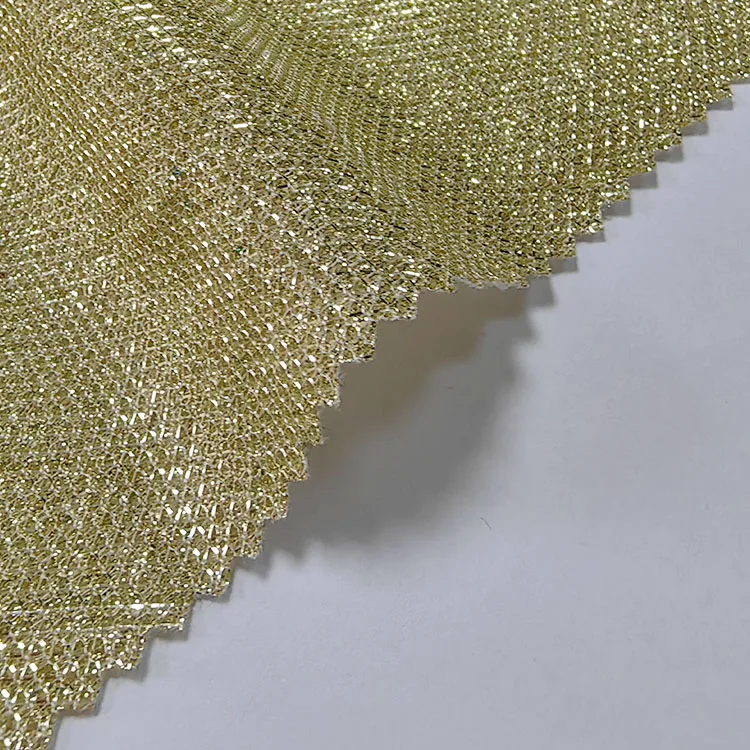 Luxury Glitter Tulle Metallic Dress Stage Bride Cloth Wedding Costume Designer Fabric for Party
