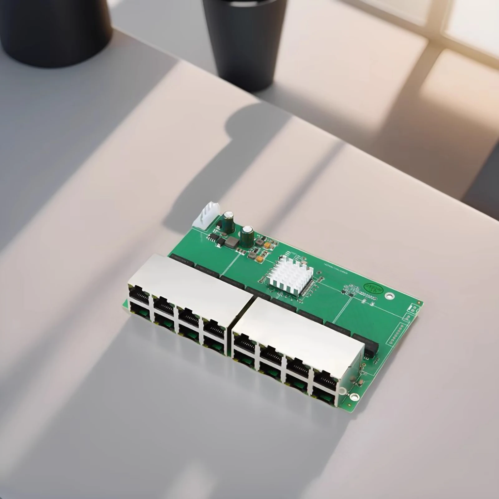16-портовый коммутатор Ethernet 100 Мбит/с модуль коммутатора домашней сети опционально 48 В 8-портовый PCB