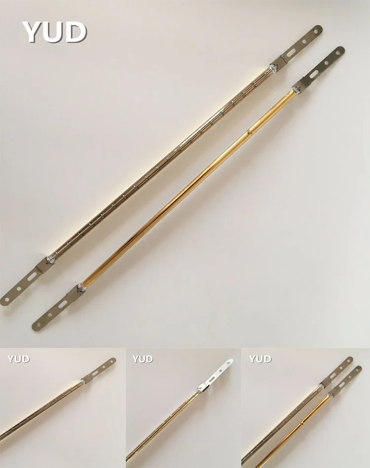 Hot sale 13169 13195 X  base half gold short wave halogen infrared heating lamps