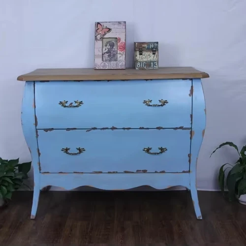 French Style Luxury Chest of Drawers Carved Luxury Living Room Furniture Set Classical Chest Of Drawers