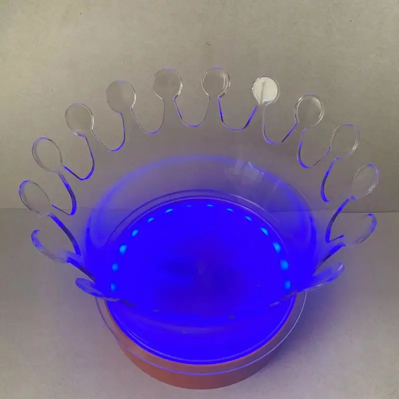 Beer Large Ice Bucket Champagne LED Plastic Luxury Big Crown Shape 12L PC Party Transparent Buckets, Coolers & Holders 50pcs