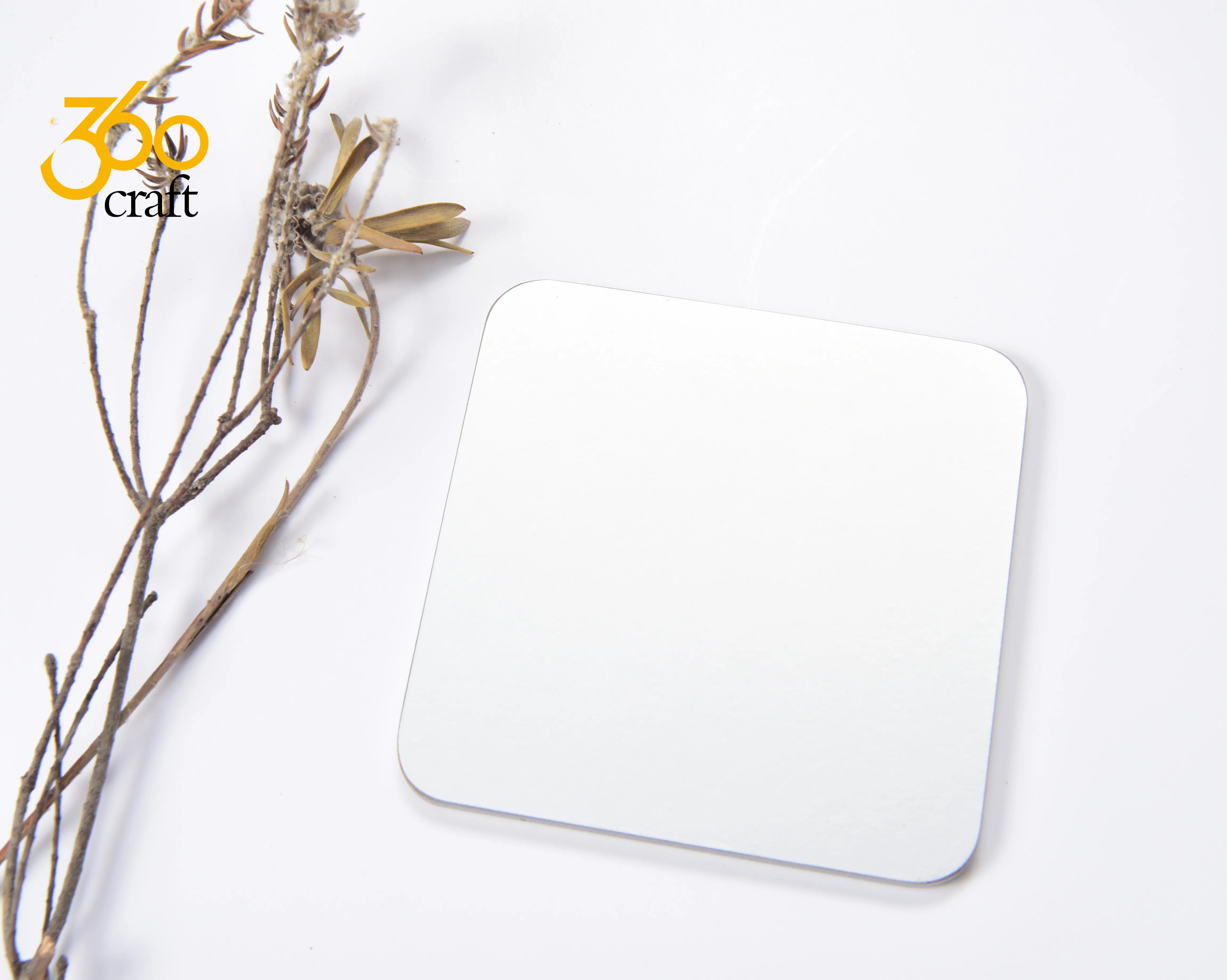 Factory Price Custom Design Wood Hard Board Blank Sublimation MDF Coasters With Cork Bottom