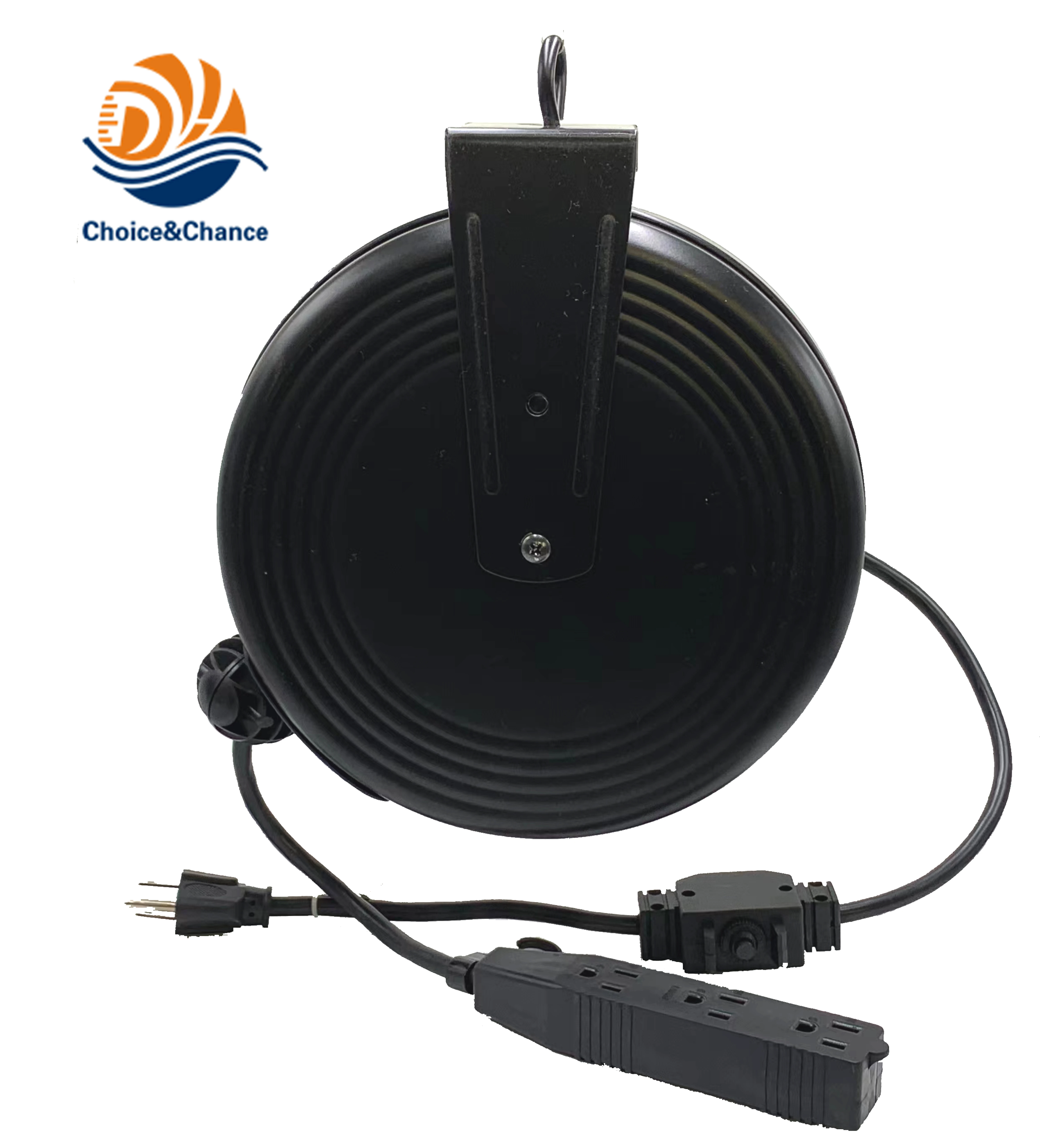 New arriving automatic retractable electric extension cable reel with cable