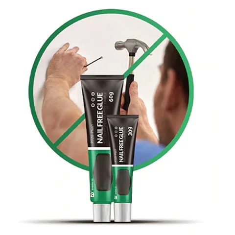 Strong nail-free glue boxed bulk waterproof and punch-free bathroom hardware quick-drying glass glue universal glue