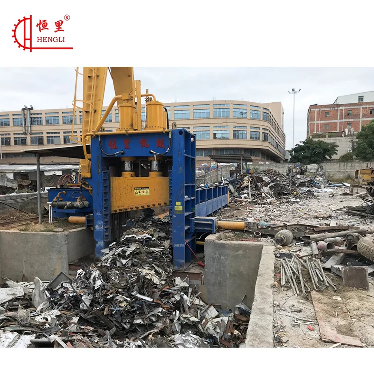 Factory Directly Horizontal Hydraulic Container Scrap Metal Shearing Machine metal Shear For sale heavy hydraulic baling shear