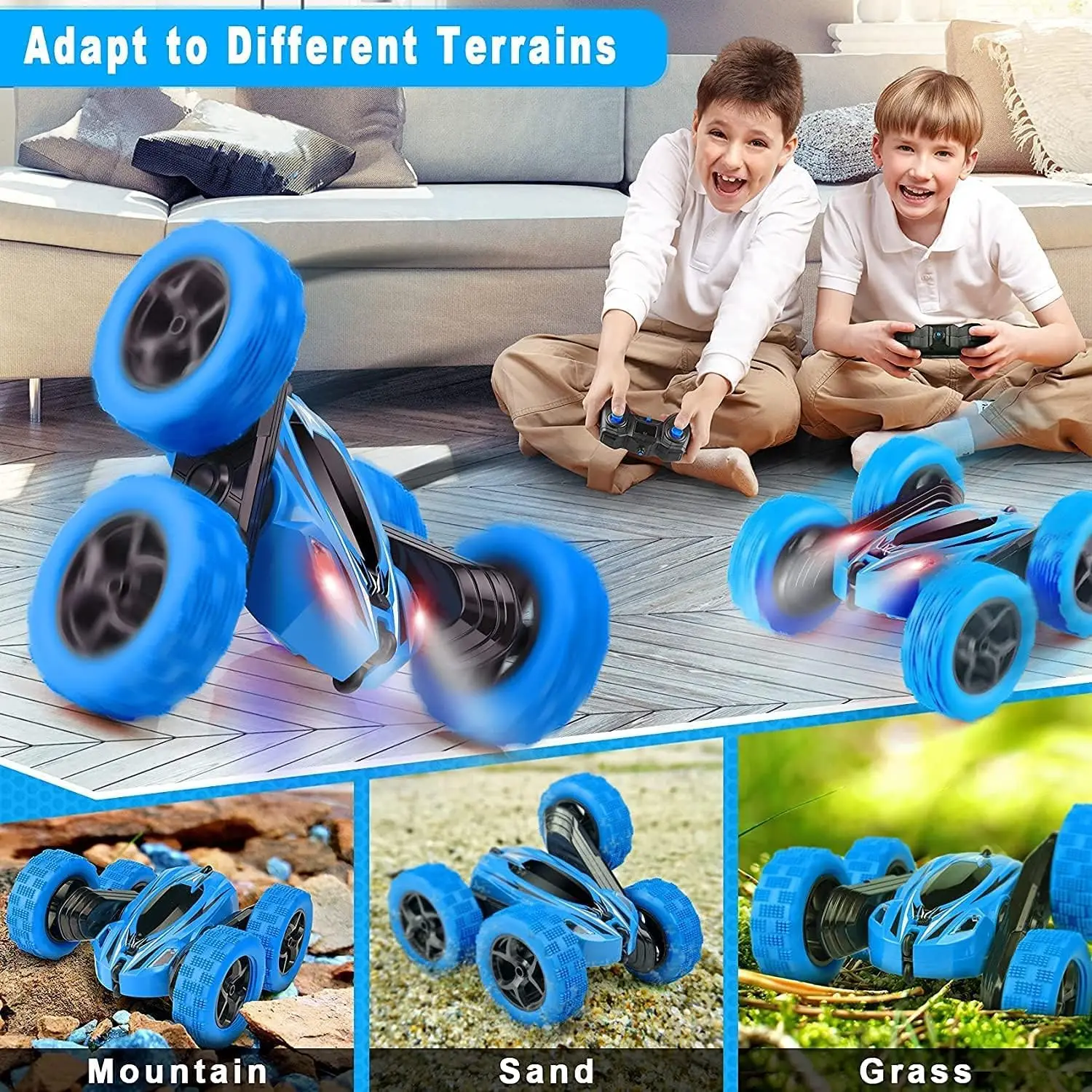 East  Car Toy 4WD 2.4Ghz Double Sided Rotating Car Ddp Door To Door Shipping To Saudi Arabia For Sale