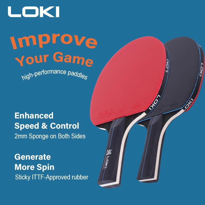 Amazon best sale 2 paddle sets 3 bals wholesale table tennis racket professional with black bag
