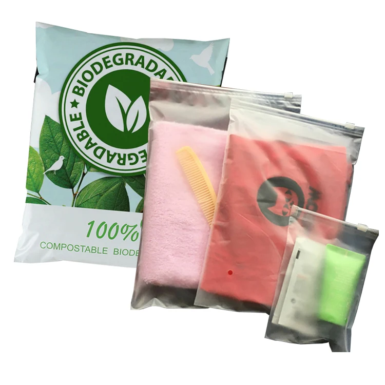 Custom plant based biodegradable compostable mailer poly mailing bag shipping clothing package plastic envelope post courier