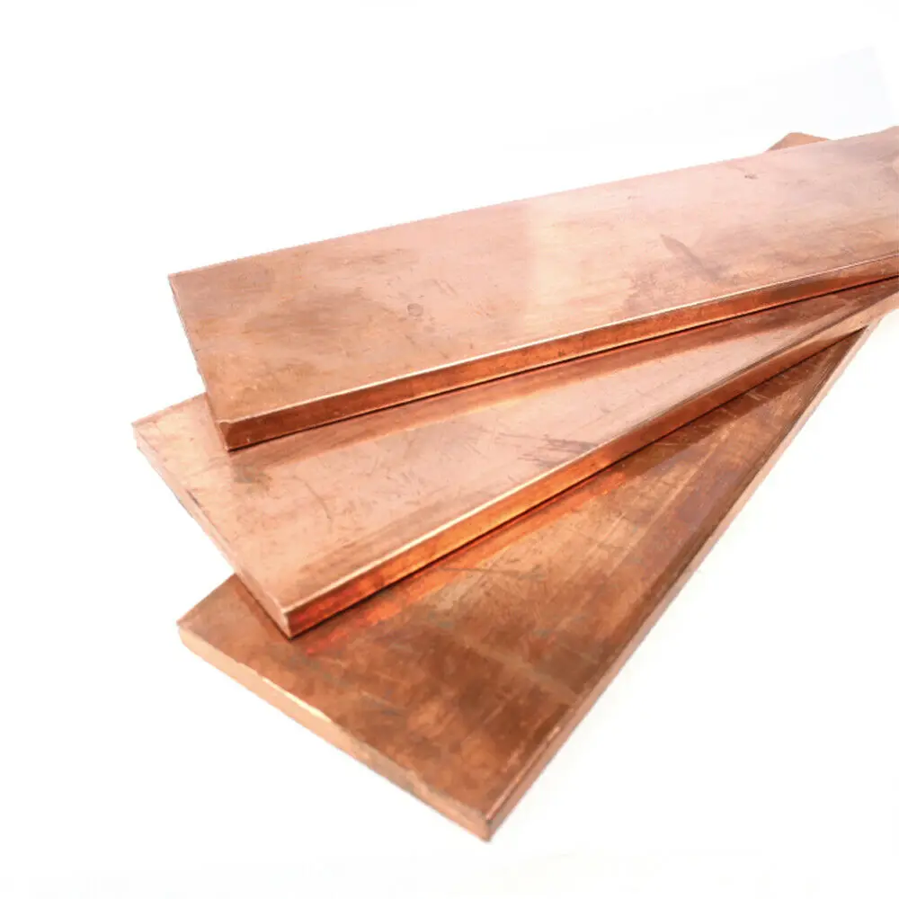 High quality 6mm thickness customized size copper flat bar rod in stock