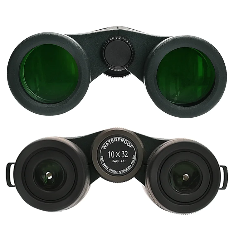 China Professional Nitrogen ED Binoculars 8x32 10x32 Waterproof Telescope Ed Binoculars for Sightseeing Hiking