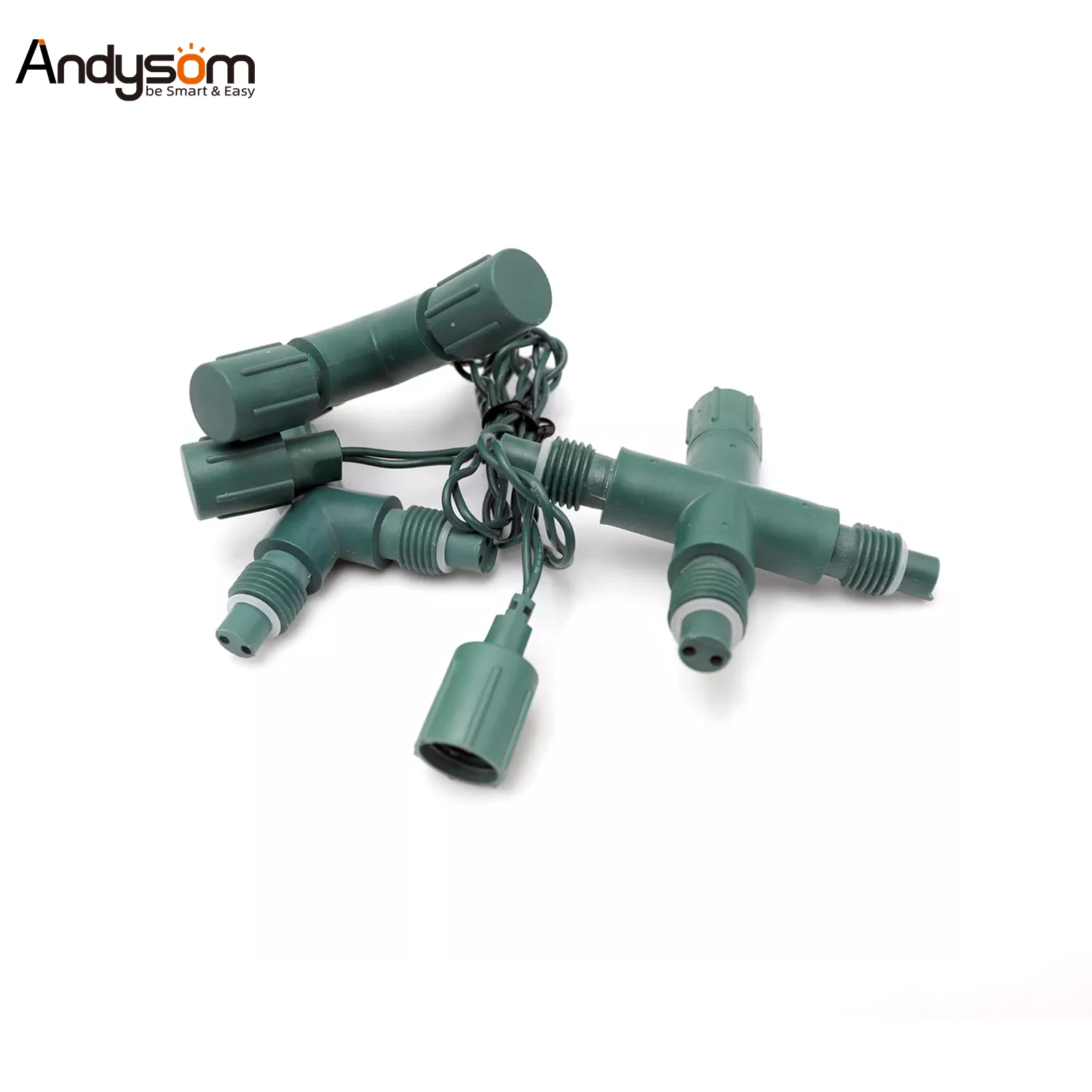 Y2 Way Splitter Coaxial X3 Way Christmas String Lights Connector For Mini Strawberry Light