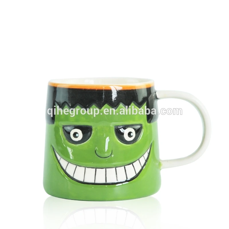 cat shaped coffee mug Best Selling Ceramic Kid Set 4 Pcs-Cat from Thailand Handpainted Stoneware  ceramic cat coffee mug