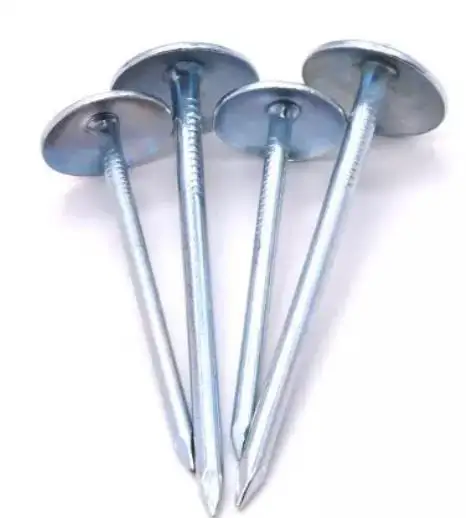 Perfect  Roofing Nails BWG 9x2.5 inch Twisted Shank Umbrella Head Roofing Nails Galvanized