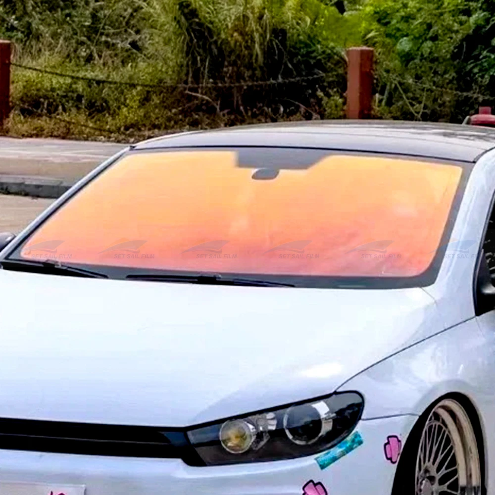 Chameleon Rose Red High Definition Window Tint Film High Insulation Windshield Tint Chameleon Tint Film For Car Window