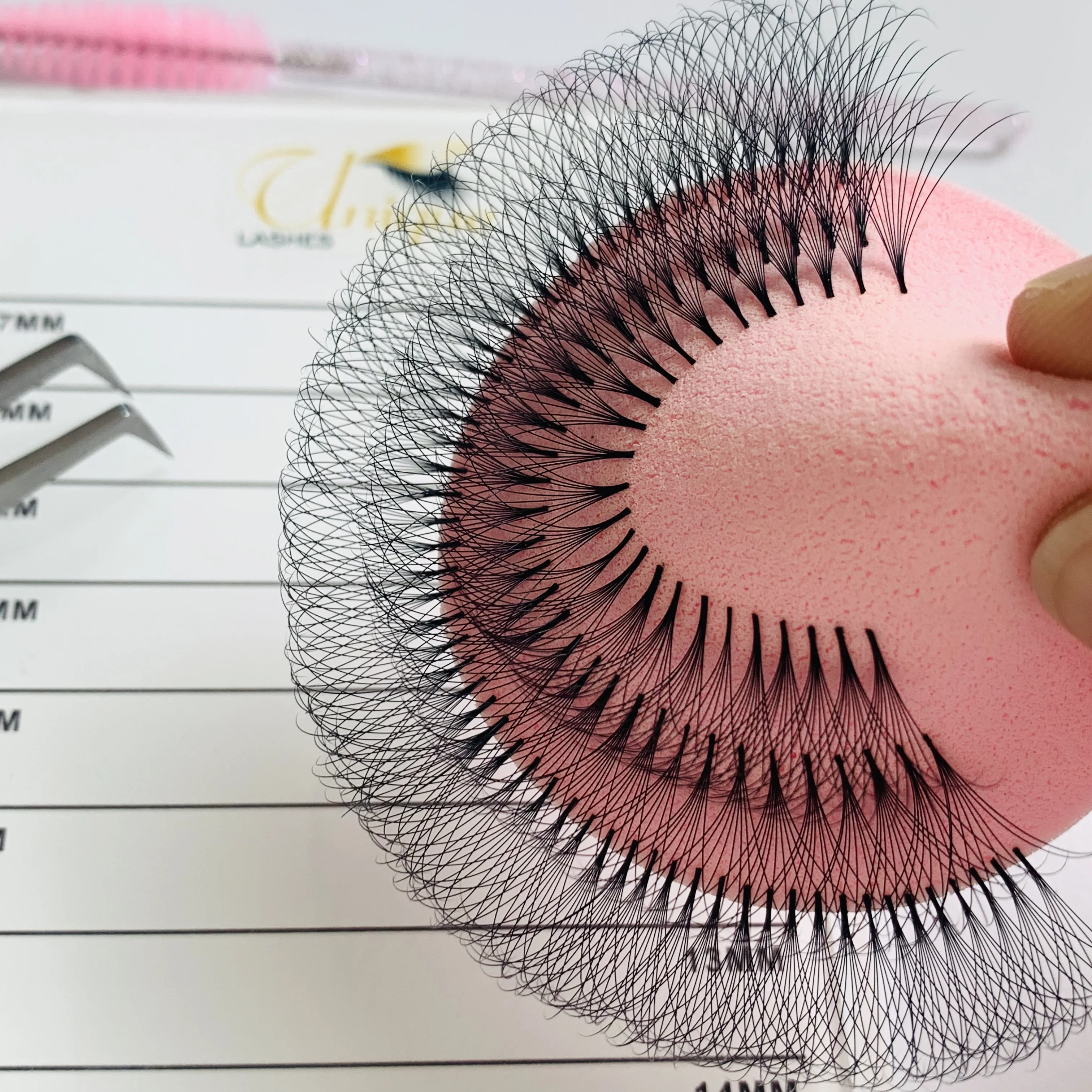 Wholesale Lash Supplier Custom Individual Lashes Private Label Korean PBT Fiber 0.05 0.07mm Volume Eyelash Extensions