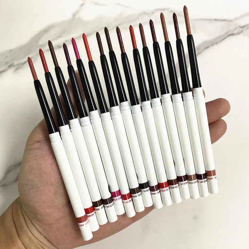 Custom Hot Sale Long Lasting Private Label Automatic Vegan Creamy Lipliner Pencil Brow Matte Lip Liner