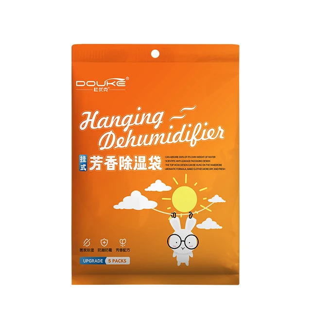 China Factory Home Use Pet Paper Hanging Moisture Absorber Dehumidification Bag For Wardrobe