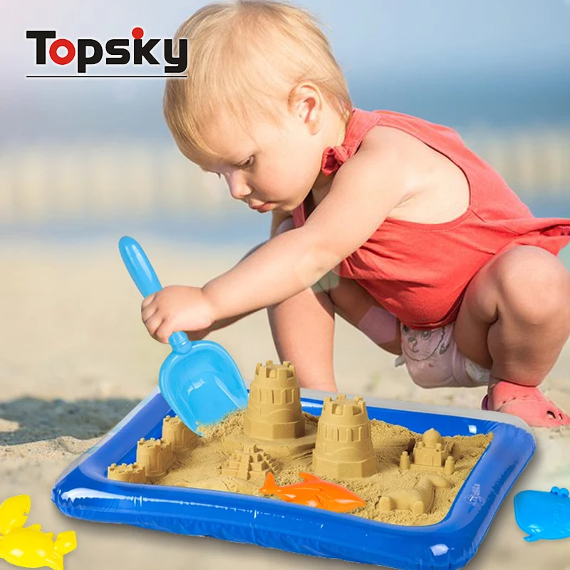 Funny 9 Piece Animals Model Beach Toys Cute Sand Molding Models Safe Plastic Tool Soft Beach Sand Bucket Toys For Kids