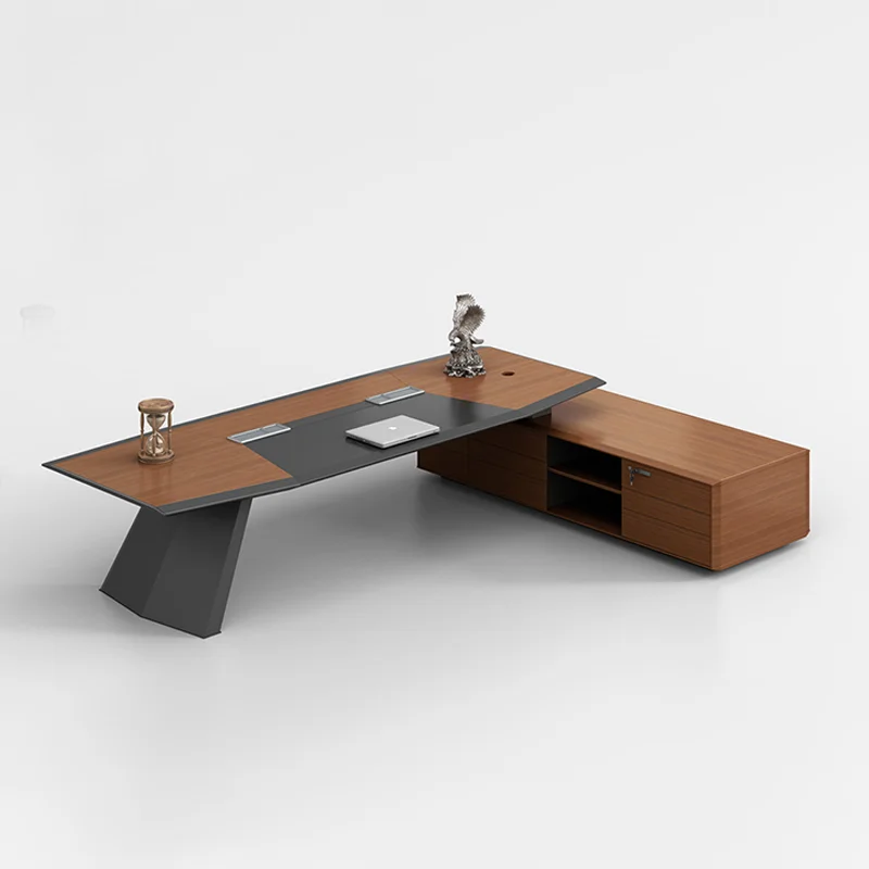 President Modern Design Luxury Metal Steel Leg Executive Office Desk Director Table Office