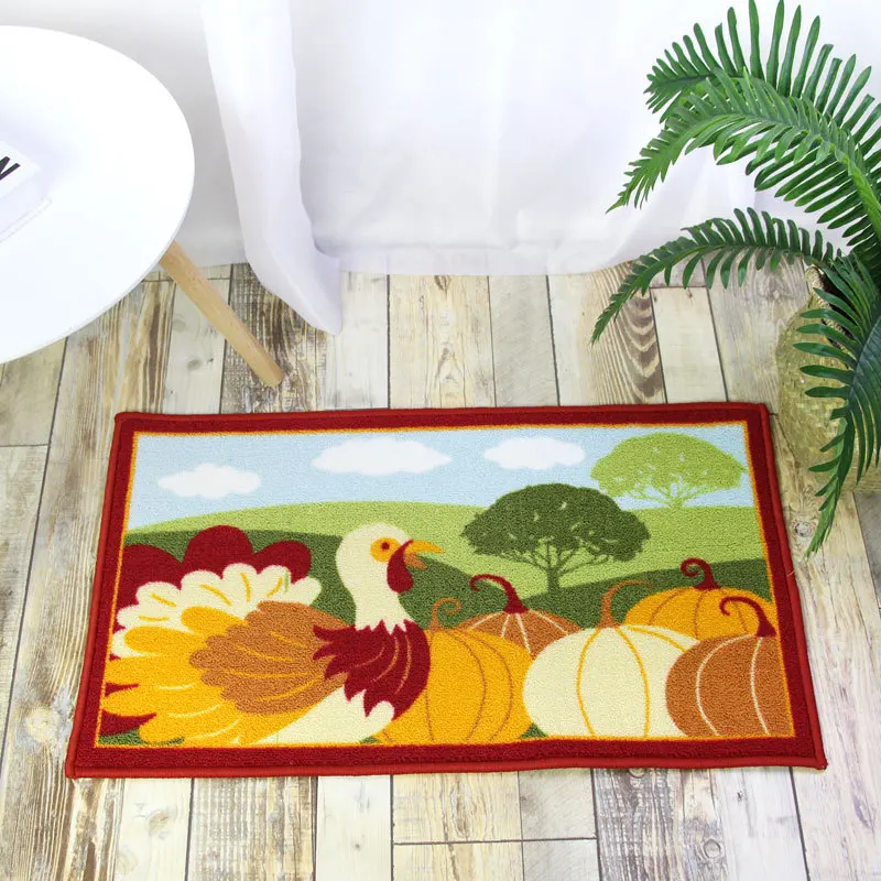 custom 3D printed door mat nylon carpet cartoon non-slip entrance mat kitchen mat easy to clean