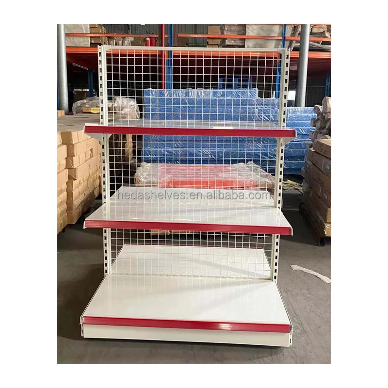 Wholesale Freestanding Gondola Wire Shelving Unit Convenience Store Rack For Sale