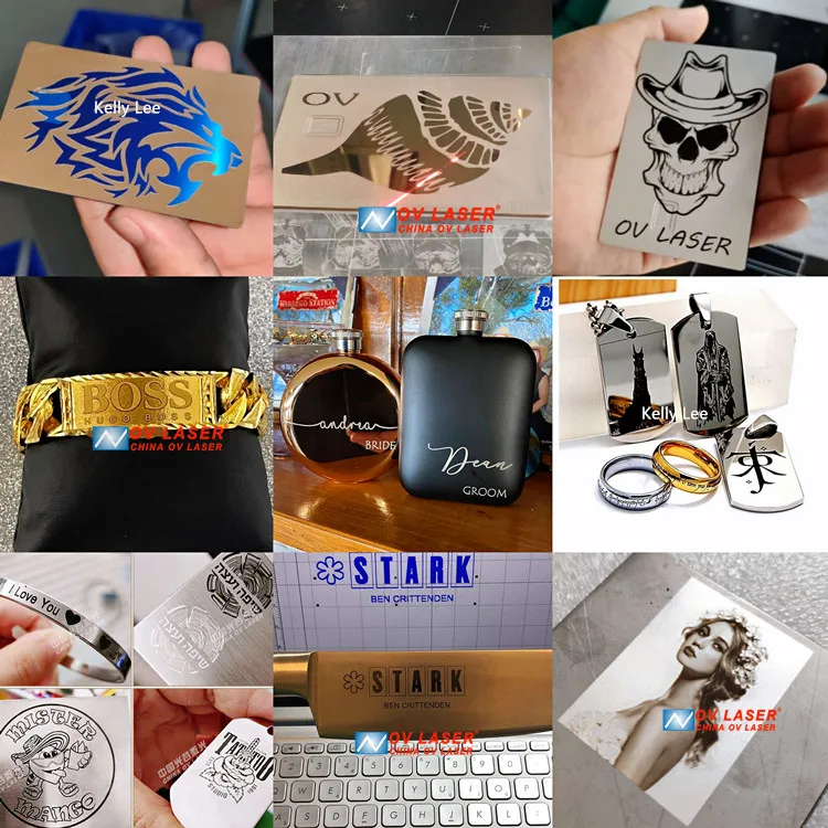 JPT Raycus 30w pen laser engraving machine metal credit card jpt mopa fiber laser engraving machine with rotary table