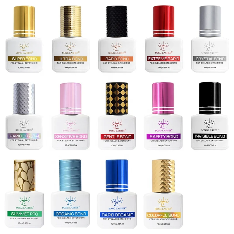 SONG LASHES 0.5s Rapid Drying Time Professional Lash Extension Glue LG008-LG014 black 5ml eyelashes Adhesive