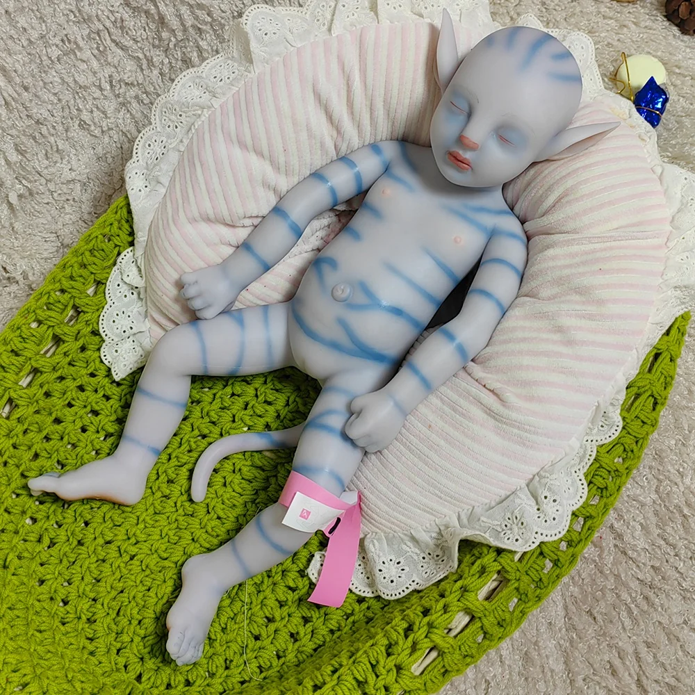 17 Inch Realistic Sleeping Avatar Baby Close Eye Soft Silicone Special Dolls for Children Collection