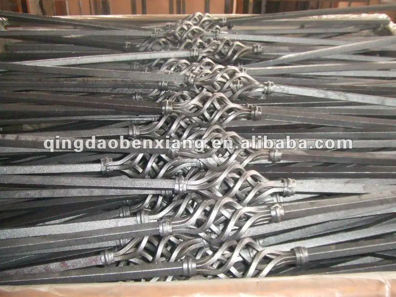 High Quality Powder Coated Wrought Iron Forged Baluster Modern Design for Hotel Application