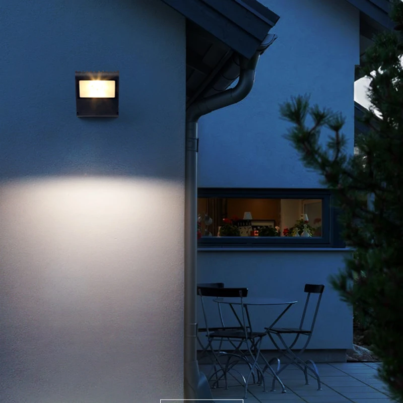 Top LED Solar Wall Lamps with Rear Projection- Solar Motion Night Lights Auto On/Off Outdoor Wall Lamp 20/30/60/90 LED