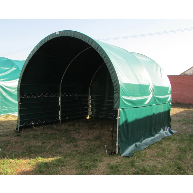 4x4m new design prefab portable fabric dome animal livestock horse shelter