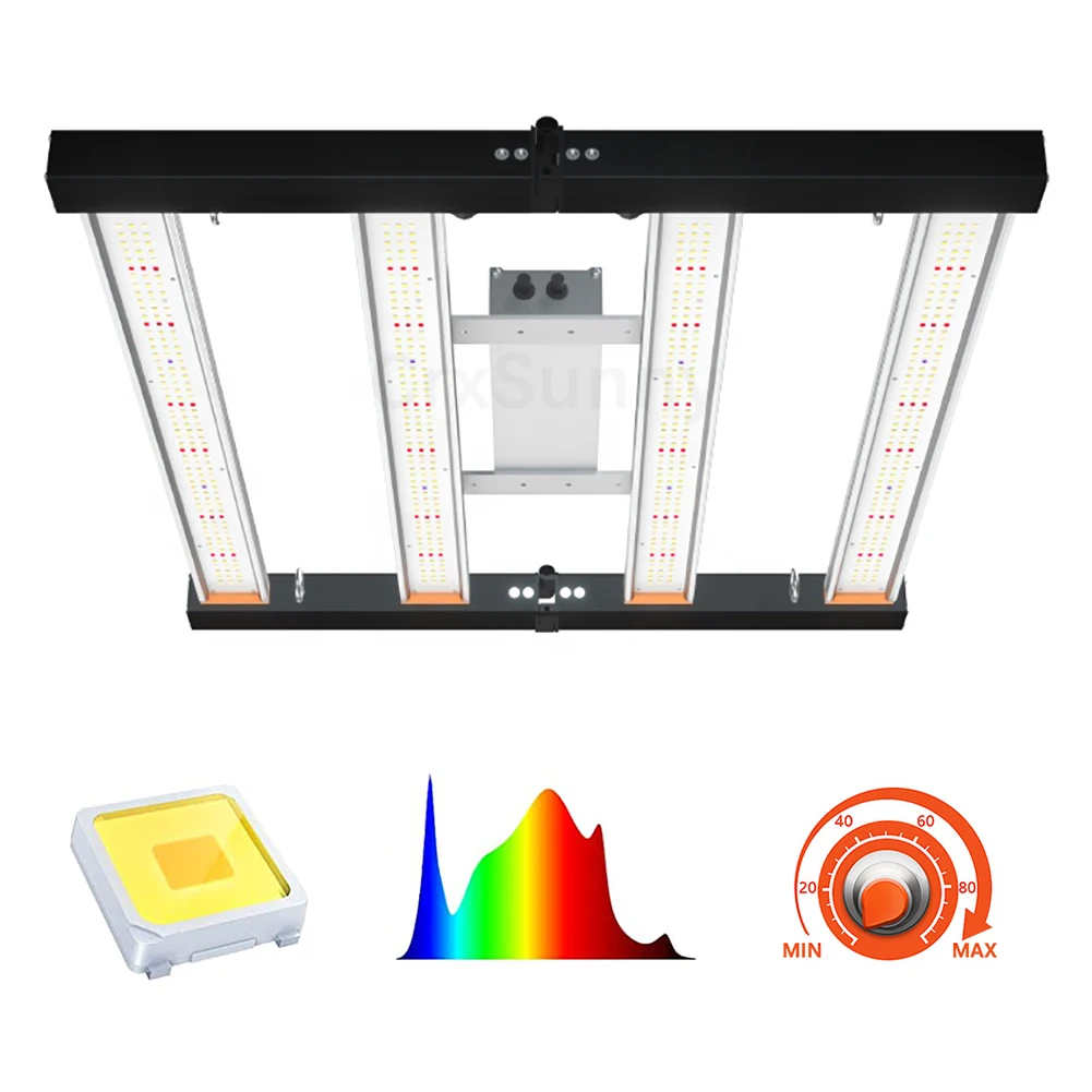 CrxSunny G2500 240W Full Spectrum V4 LED Grow Bar Light with Samsung LM281B and Epistar 660nm Red UV IR Led Grow Light