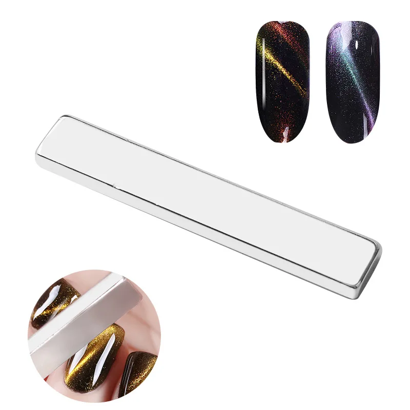 Misscheering HOT Double Head Nail Art Magnet 3D Cat Eyes Magnetic Stick Pen Gel Polish Flower Stripe Pattern DIY Manicure Tool