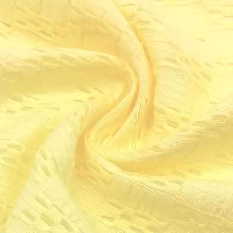 hot sale spring summer 21 nylon 79 cotton jacquard light weight fabric for top fashion style