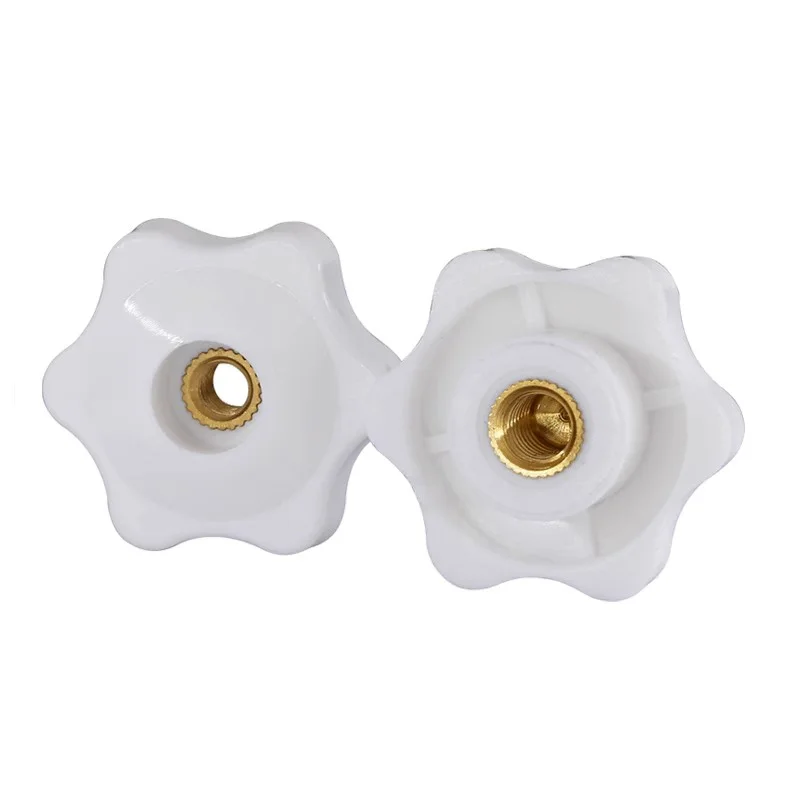 M4 M5 M6 M8 M10 M12 Plum Bakelite Hand Tighten Nuts Handle Thread Star Mechanical Black Thumb Nuts Clamping Knob Manual Cap Nuts