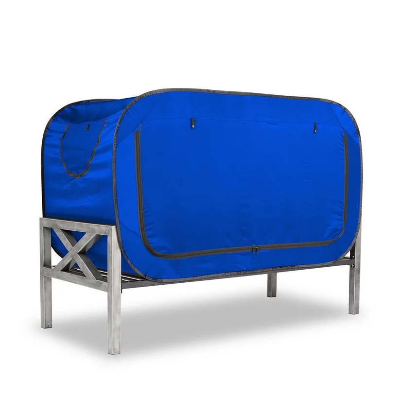 Wholesale custom pop up tent folding portable frame breathable 1 person twin bed size pop sleeping bed tent privacy for adults