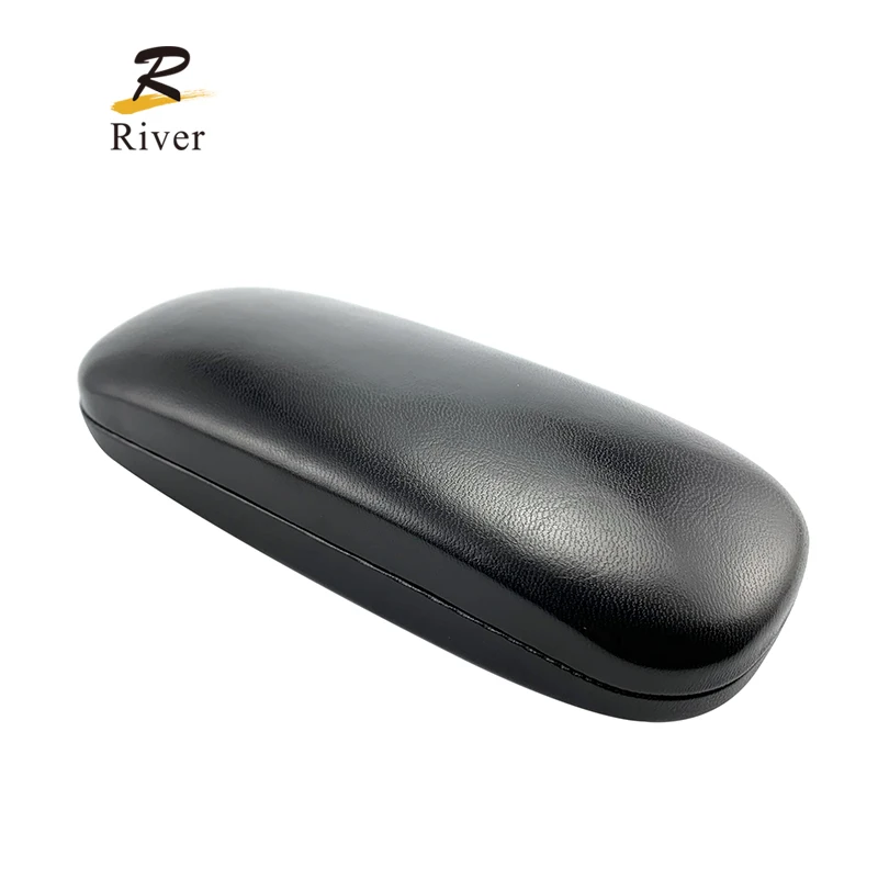 Hot selling river RIC160 customize logo leather covered iron glasses case
