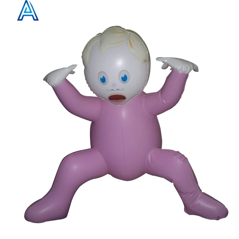 Factory customize design cute cartoon design vinyl PVC air blow inflatable doll lady woman girl boy figure toy