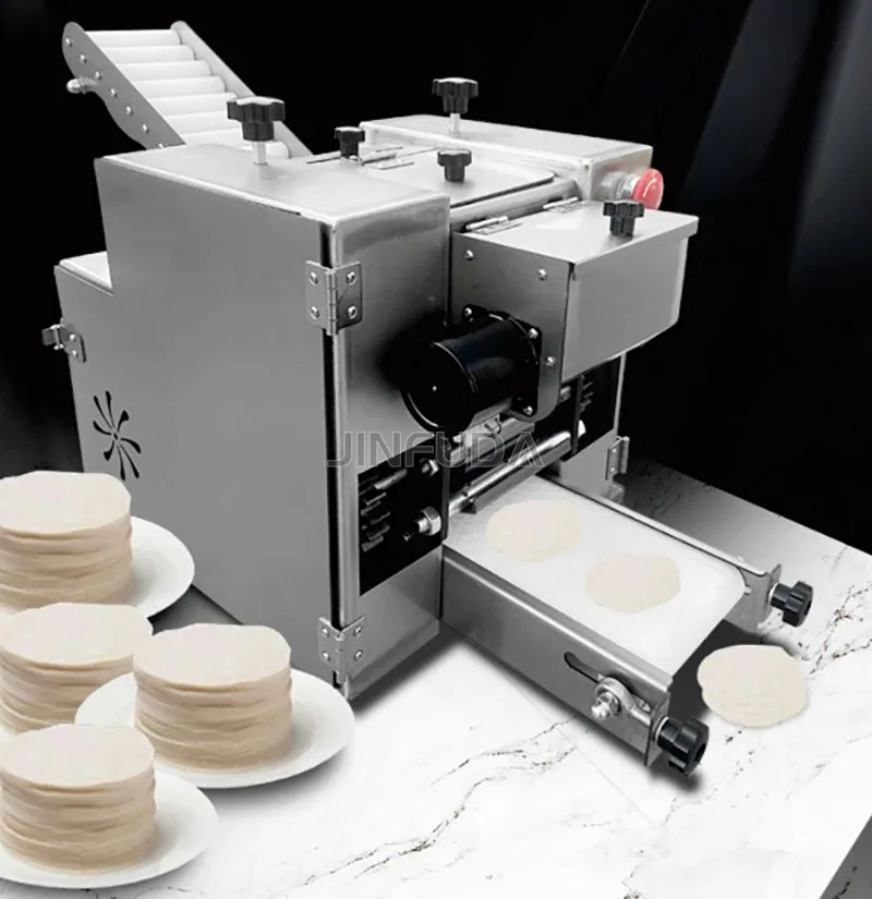 fully Automatic mini Flour Tortilla Roti maker Chapati Arabic Pita Bread Dumpling Empanada Disc Wrapper Dough Making Machine