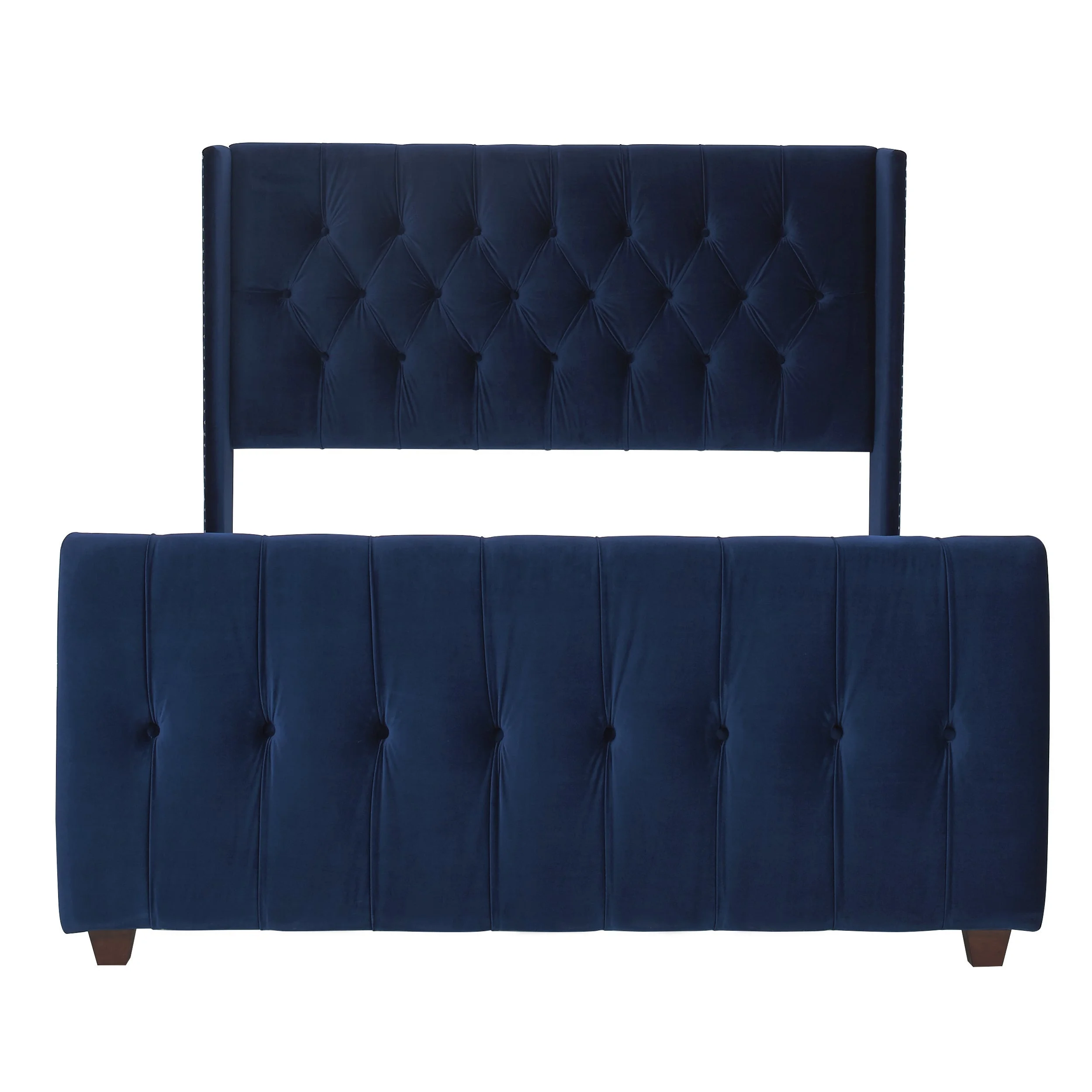 Bedroom Furniture Upholstered Queen-Size Platform Bed With Button-tufting