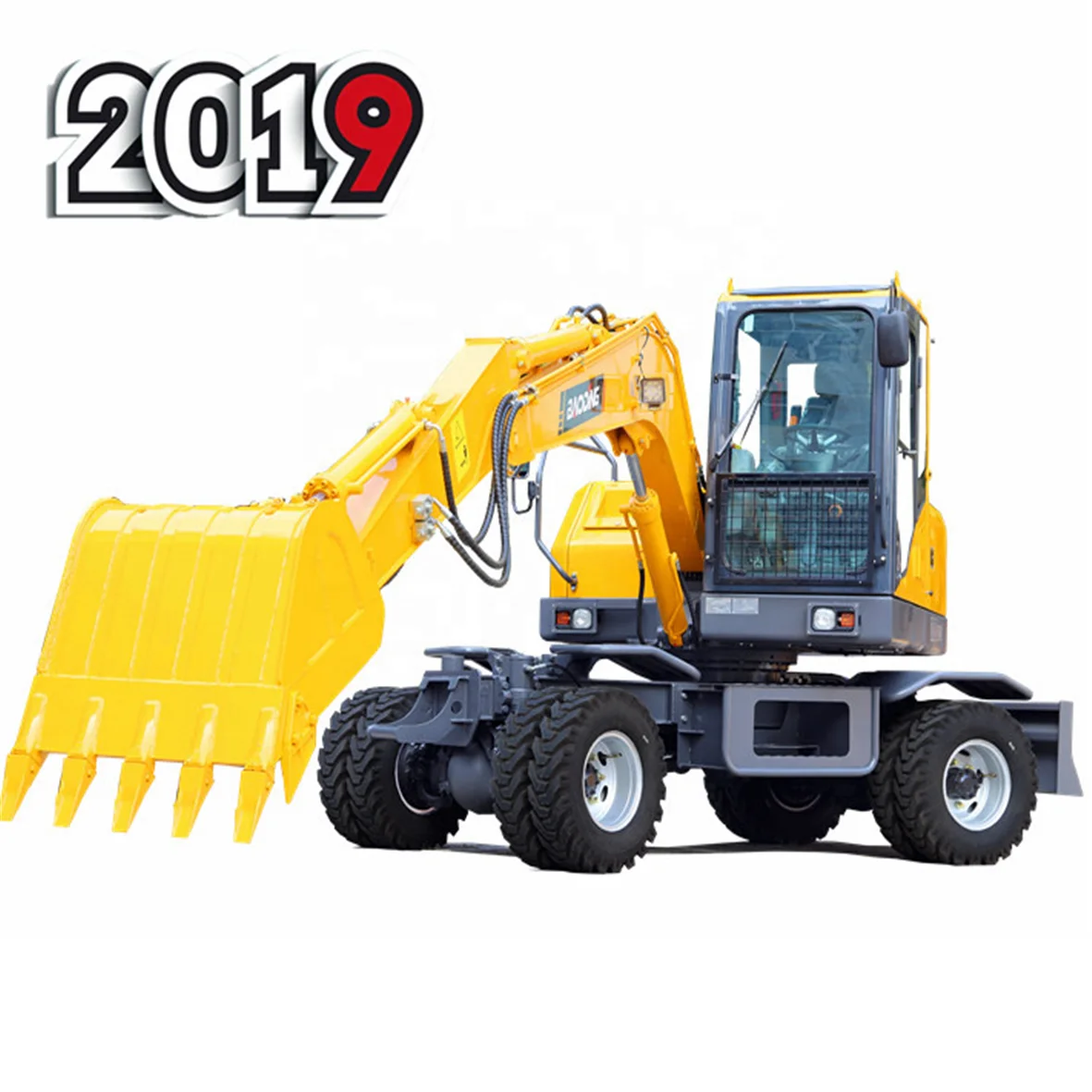 China excavator price bucket 0.35m3 wheel excavator best price for sale