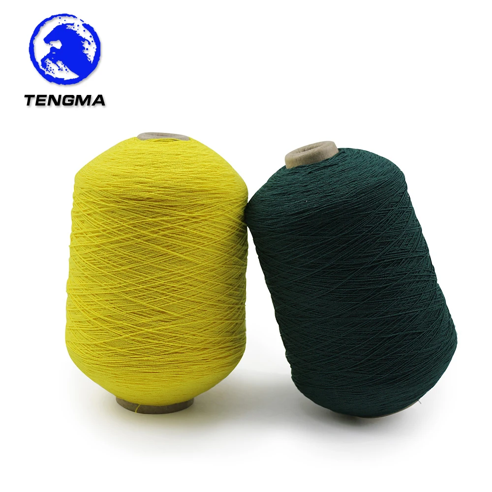 Production 90# 100# 110# 120# colored latex rubber thread covered yarn for socks