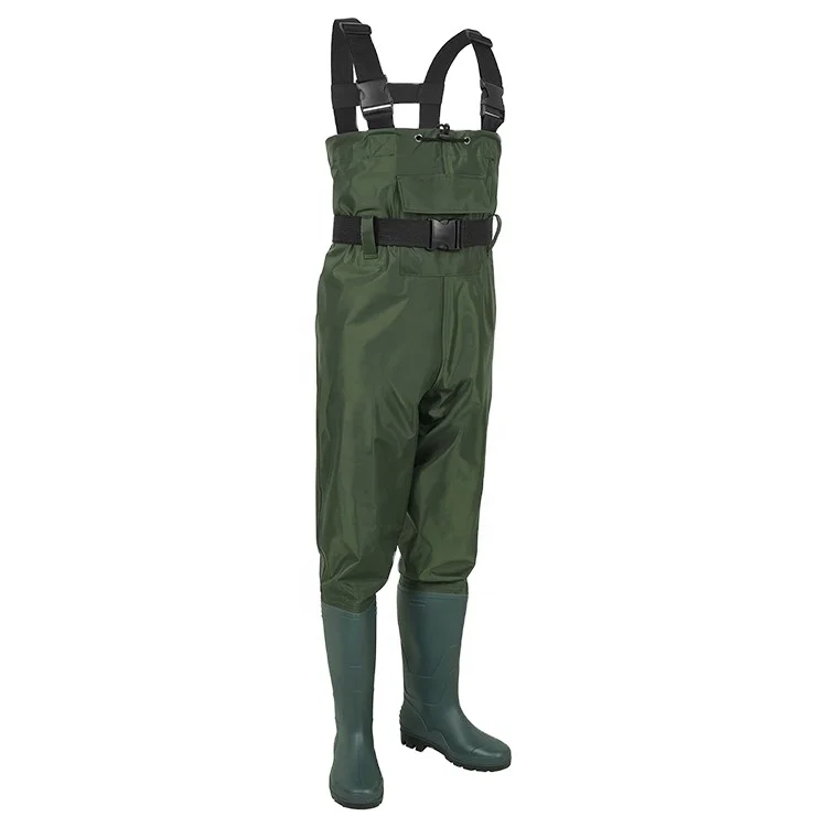 Custom Made PVC Nylon Drysuit Fishing Waders and Boots