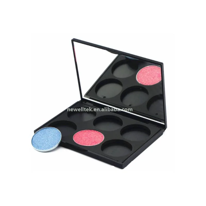 
2020 wholesale black empty single eyeshadow makeup compact palette packaging 