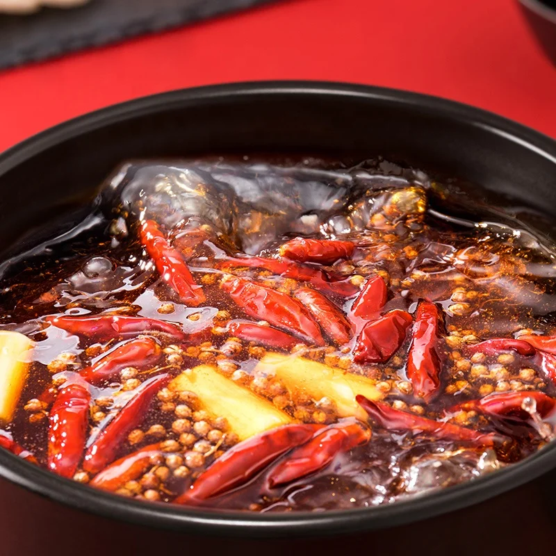  QianJiaoHong Chongqing Taste Good taste Vegetable oil spicy Hotpot condiment Secret recipe Make hotpot seasoning