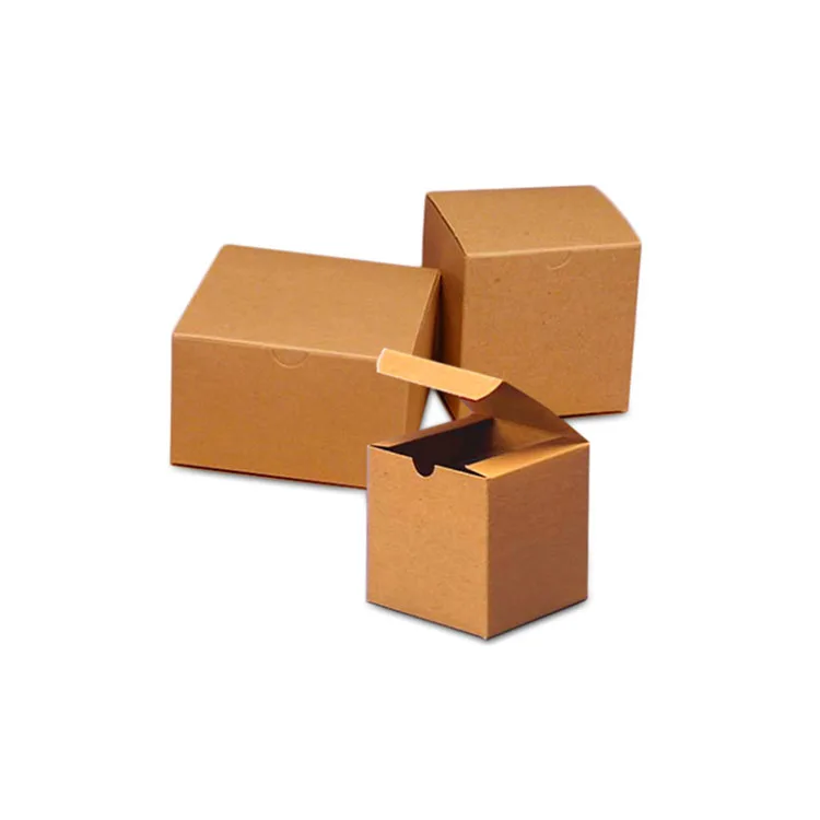 HENGXING Natural Kraft Bakery Boxes With PVC Window Large Cookie Box