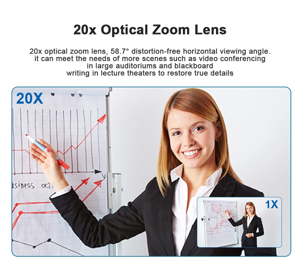 JJTS Factory POE 20X Optical Zoom SDI HD MI LAN USB3.0 HD PTZ Conference Camera for Church Broadcast Video Conference